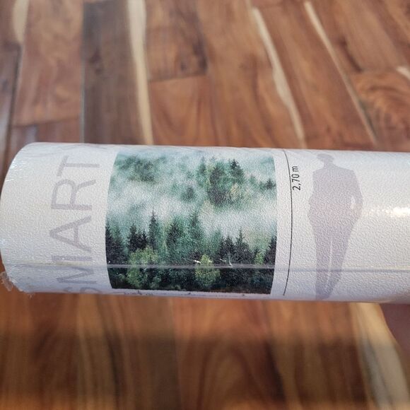 Smart Art Easy - Misty Forest Trees Green Wallpaper 2 Rolls RV $318 - Picture 3 of 10